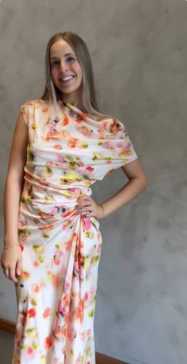 ALC Poppy Silk Maxi Dress