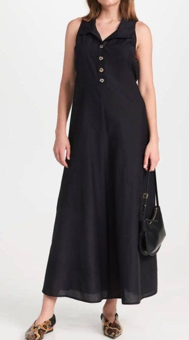 RX Lois Cotton-Silk Midi Dress
