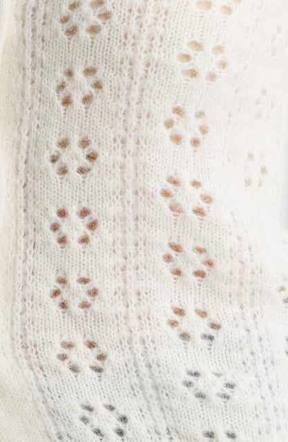 DN Emery Alpaca-Wool-blend Pointelle Knit Cardigan