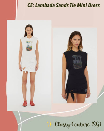 CE Lambada Sands Tie Sleeveless Mini Dress