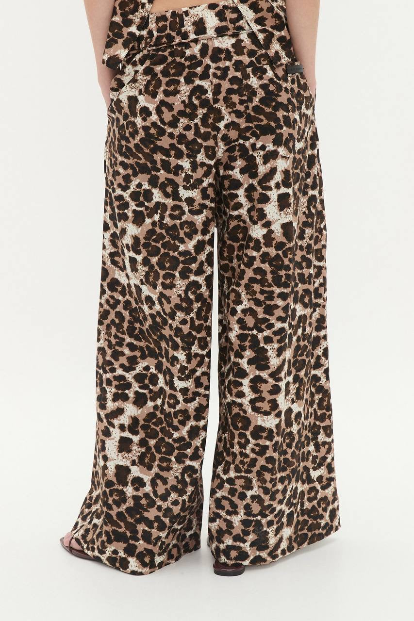3 Colors! AJ Dessie Belted Relaxed Linen-Cotton Pants