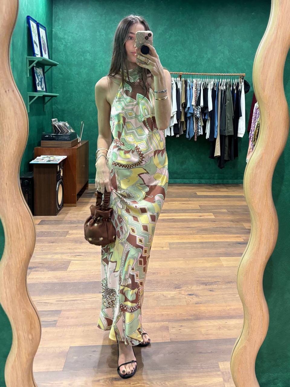 RX Maura Printed Halterneck Dress