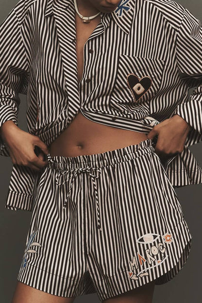 ALM Sirocco Embroidered Shirt | Shorts