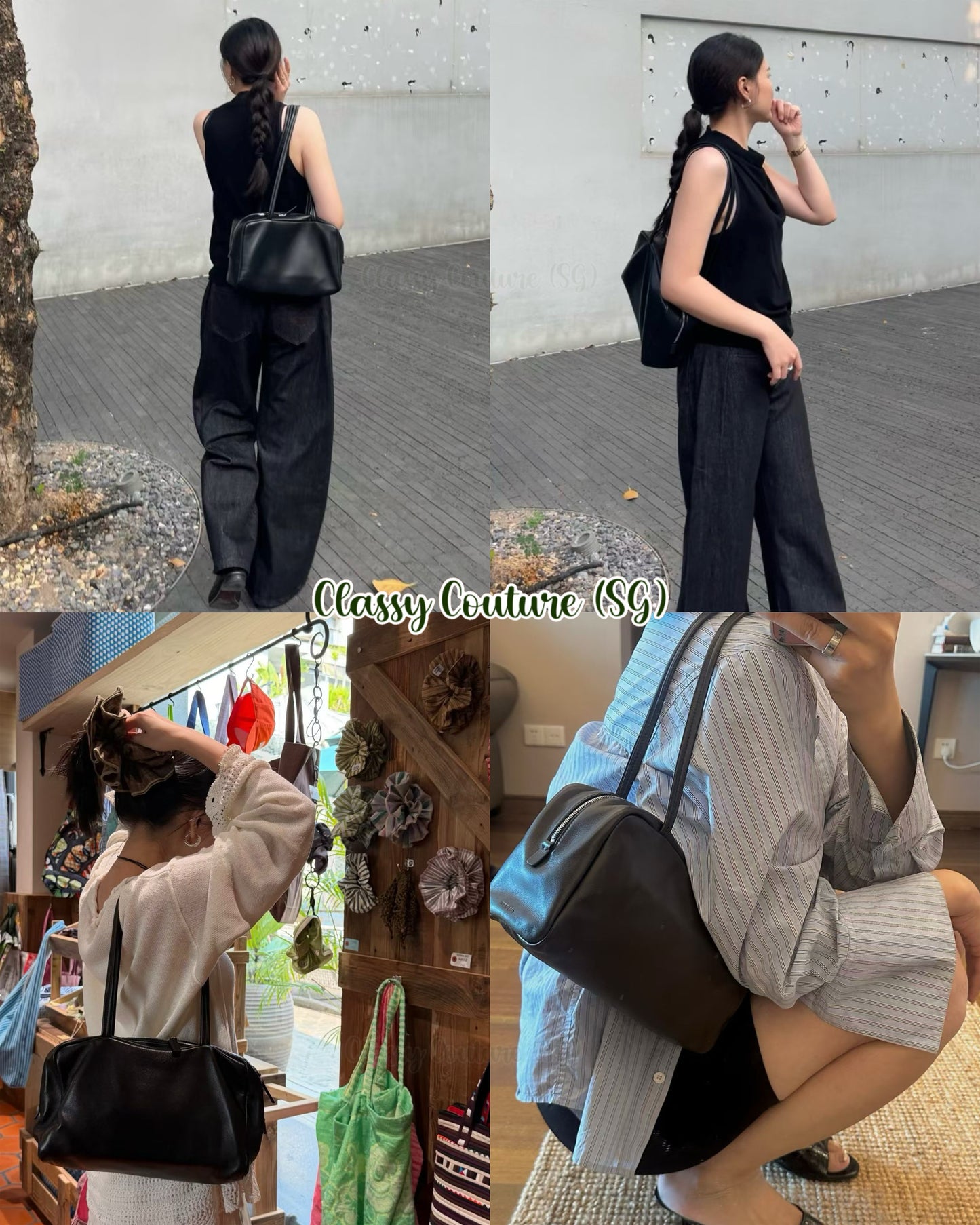 TR Astra Bowling Leather Shoulder Bag
