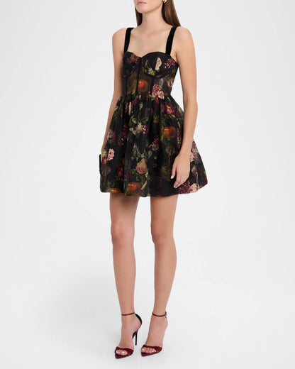 CC Pheobe Bustier Silk-linen Midi & Mini Dress