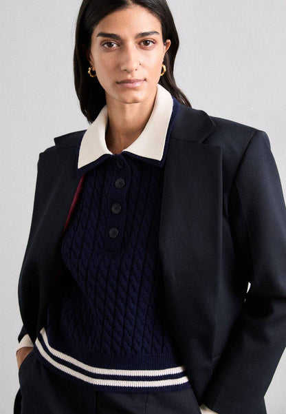 SD Fred Wool-Cashmere Cable Knit Sweater