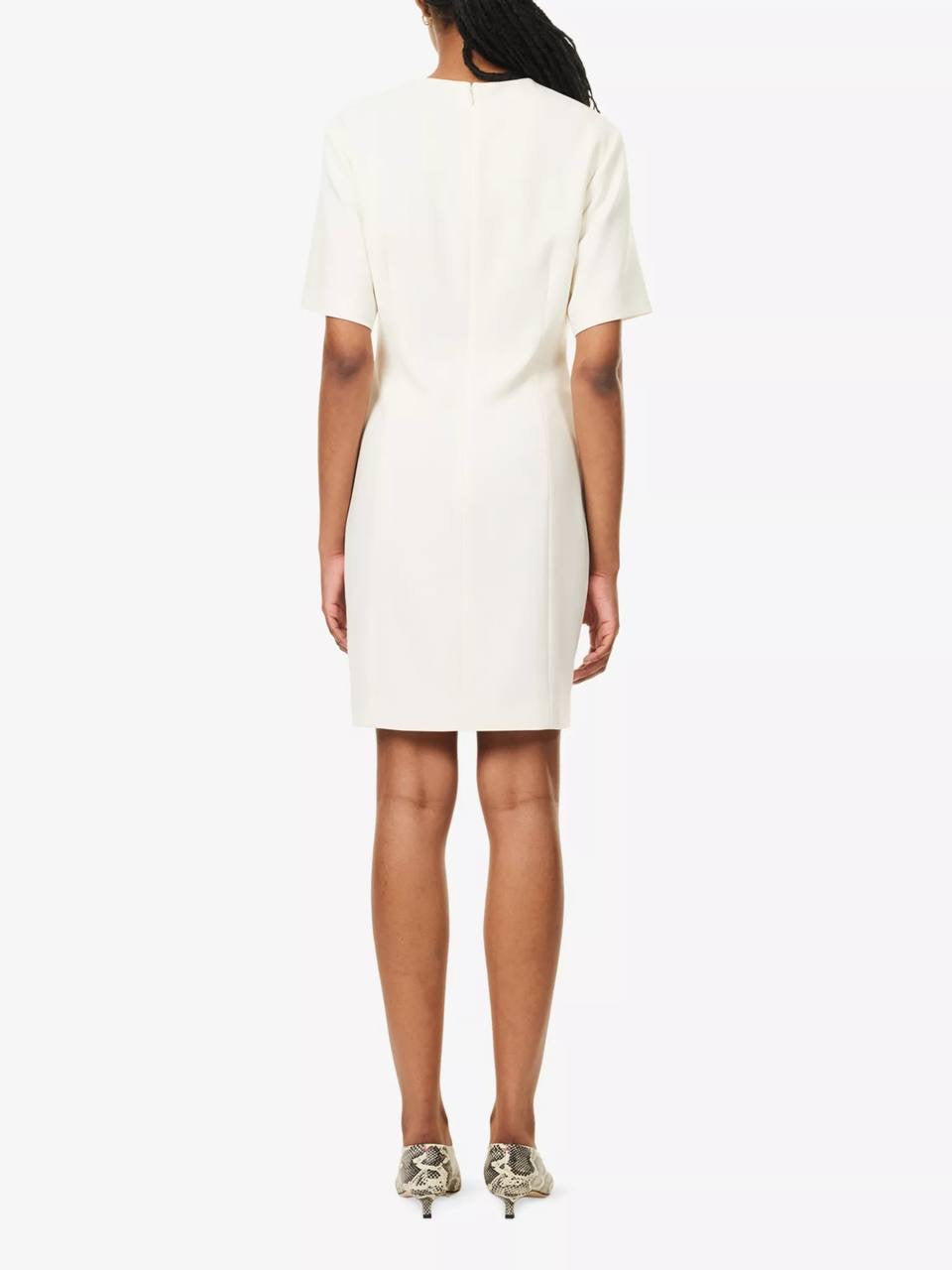 TH T-Shirt Mini Dress in Admiral Crepe