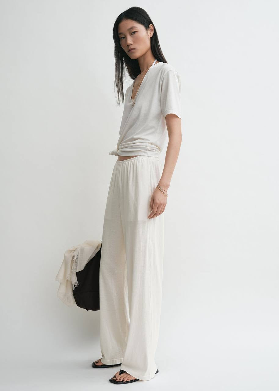 TOT Cotton Shirt | Pant | Wrap Midi Skirt | Set