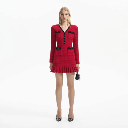 SP Red Knit Mini Dress