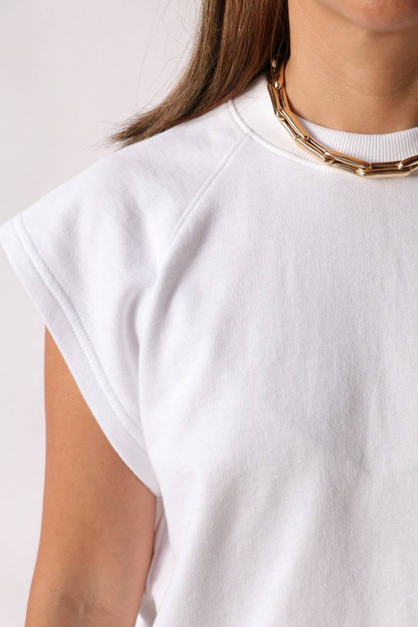 TB Summer Sweatshirting Sleevless Easy Top