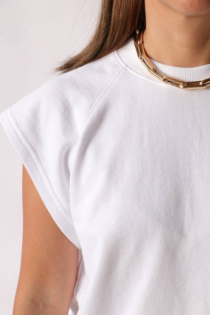 TB Summer Sweatshirting Sleevless Easy Top