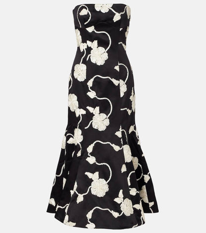 RT Ana Embroidered Midi Dress