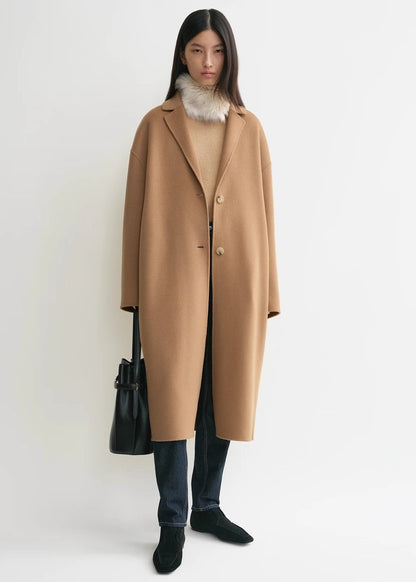 Tot Double Wool Cocoon Coat