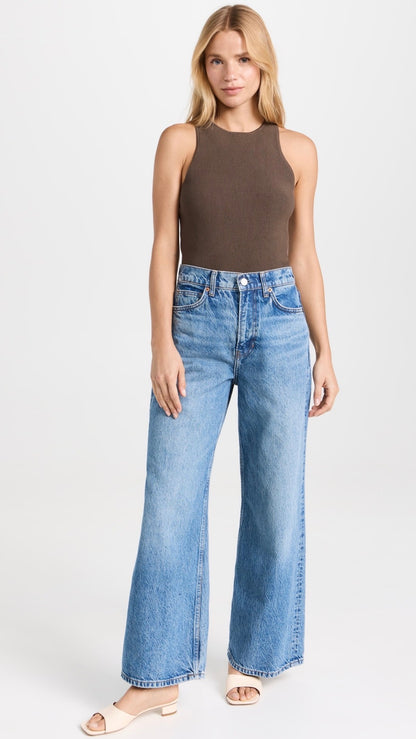 Ref Hudson Cotton Ribbed Sweater Tank Top