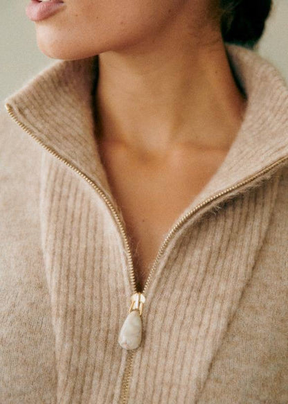 SZ Tobias Mohair-wool blend Half-zip Jumper Sweater