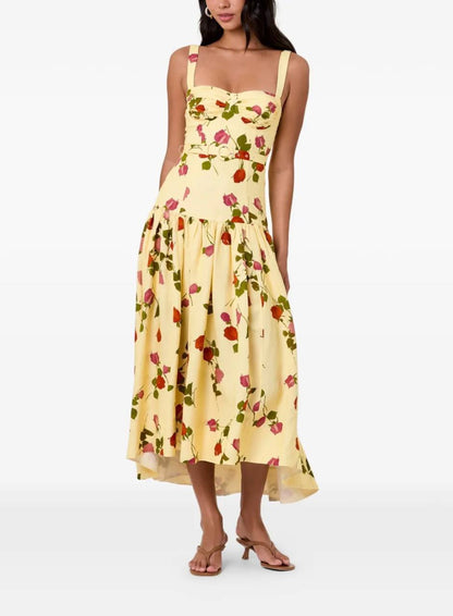 NC Makenna Drop Waist Corset Midi Dress