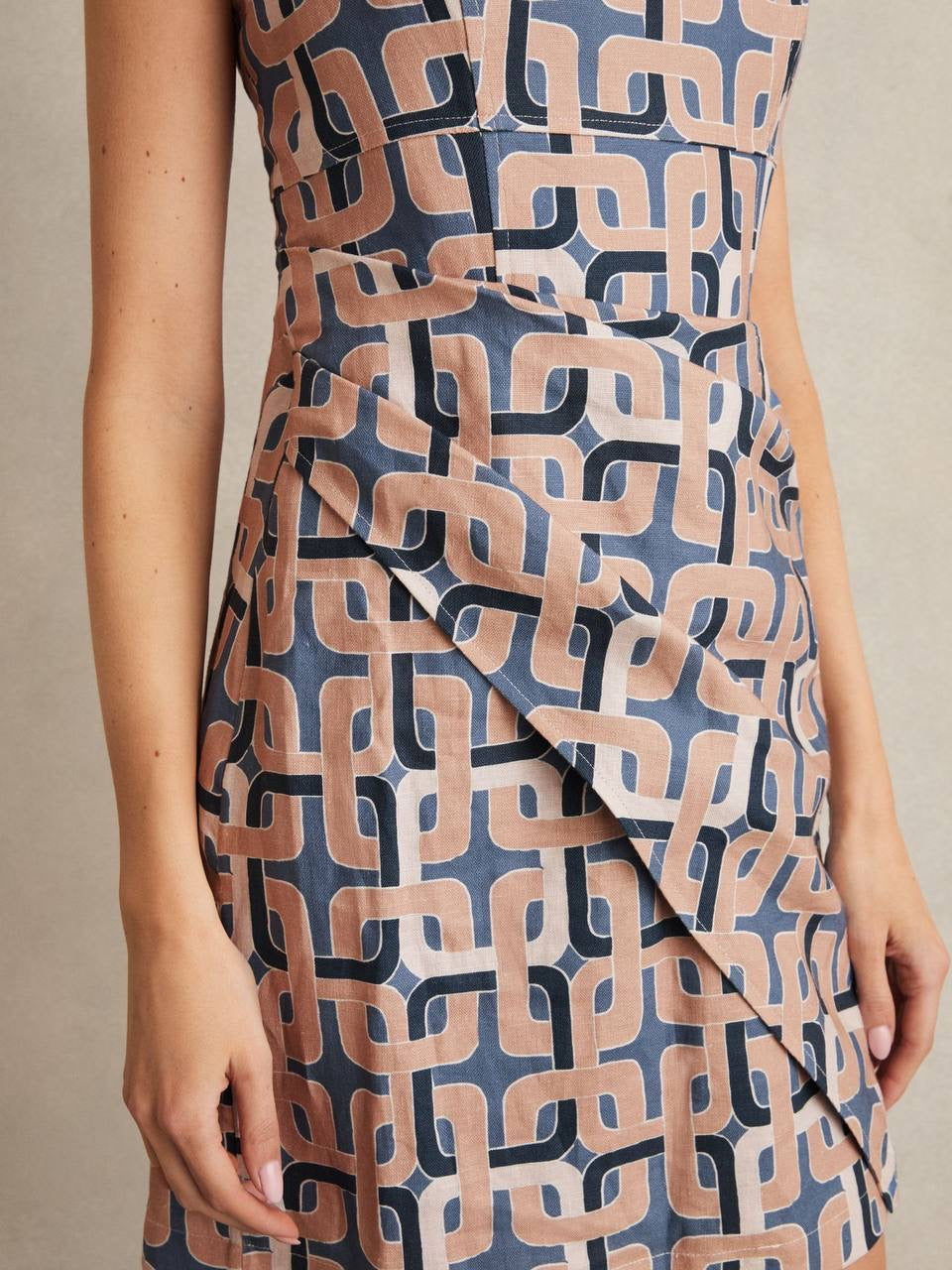 RS Piper Linen Pleat Mini Dress