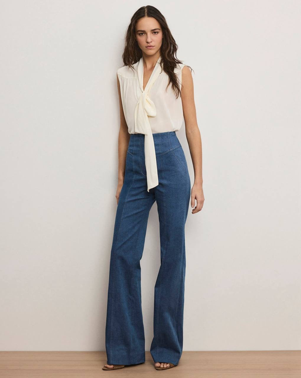 VB Randy Single-Breasted Blazer | Frenkle Pant | Cotton-blend Denim Set