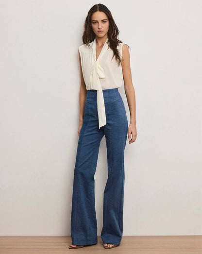 VB Randy Single-Breasted Blazer | Frenkle Pant | Cotton-blend Denim Set