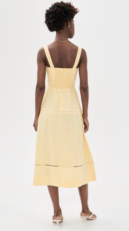 6 Colors! Ref Everett Linen Midi Dress