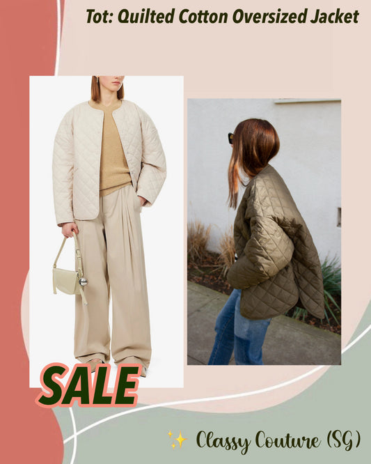 SALE! Tot Quilted Cotton Oversized Jacket