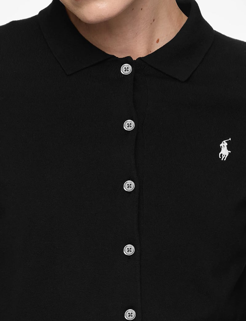 2 Colors! RL Polo-Collar Cotton-blend Buttoned Cardigan