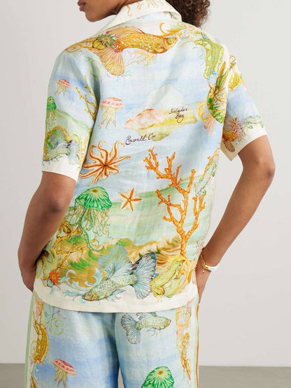 ALM Emerald Cove Linen Shirt | Pants | Set