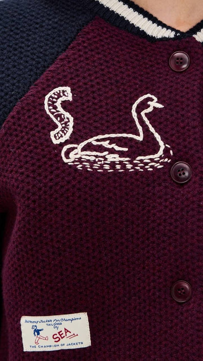 SE Archer Varsity Knit Cardigan