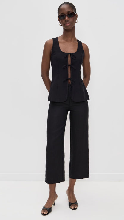 Ref Joni Linen Cropped Pants