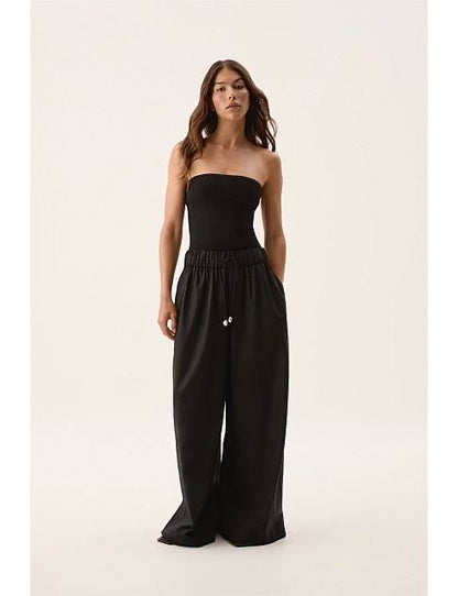 AJ Airlie Linen-Cotton Relaxed Pants