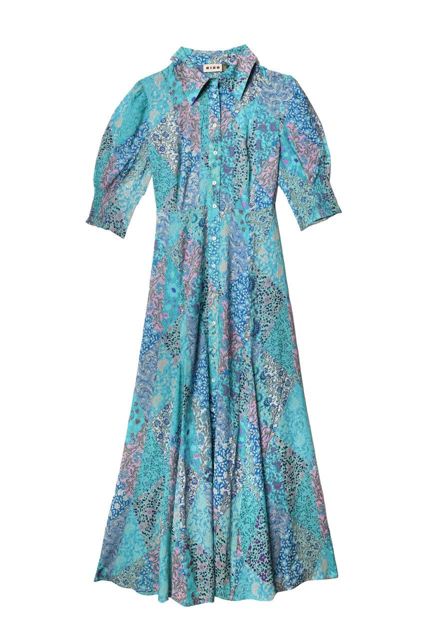 RX Bloom Viscose Midi Shirtdress