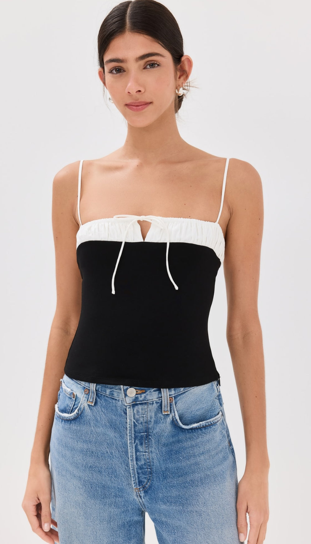 Ref Sadie Knit Top in Black