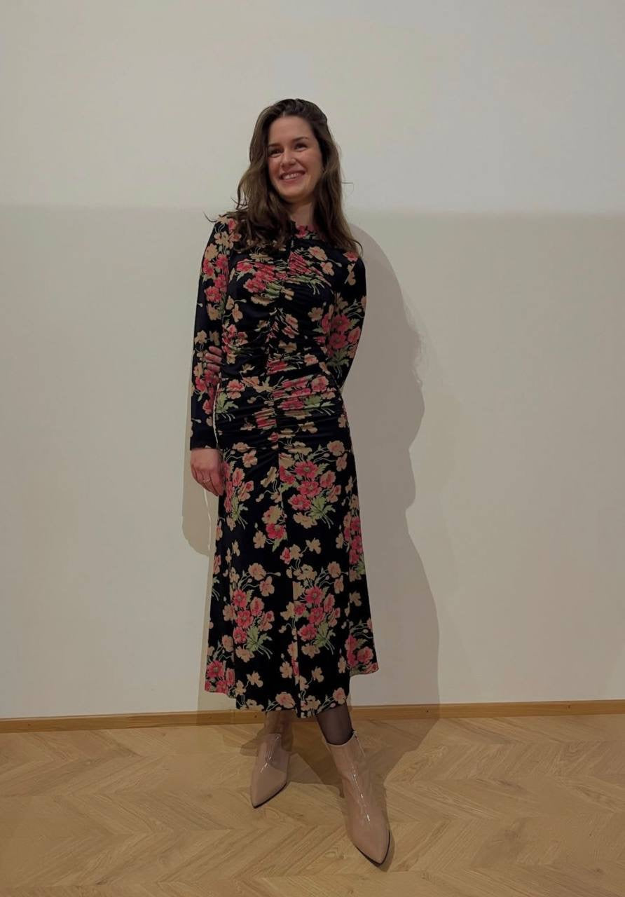 SE Cornelia Long Sleeve Midi Dress