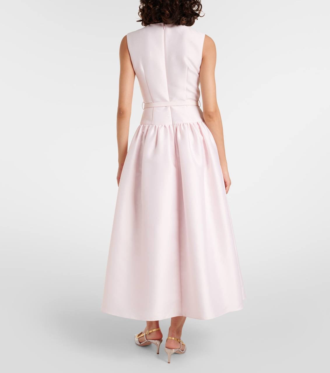 SP Pink Taffeta Midi Dress