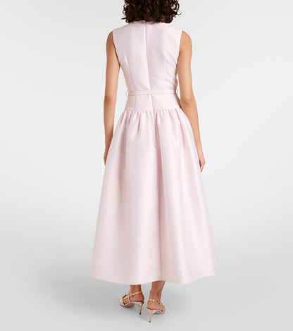SP Pink Taffeta Midi Dress