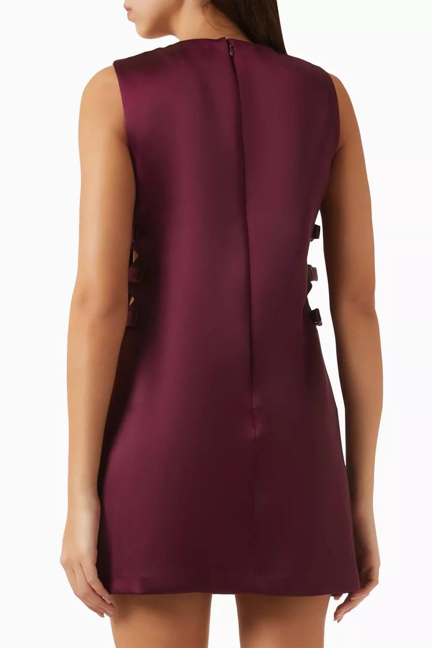 SP Cut-out Mini Dress in Satin