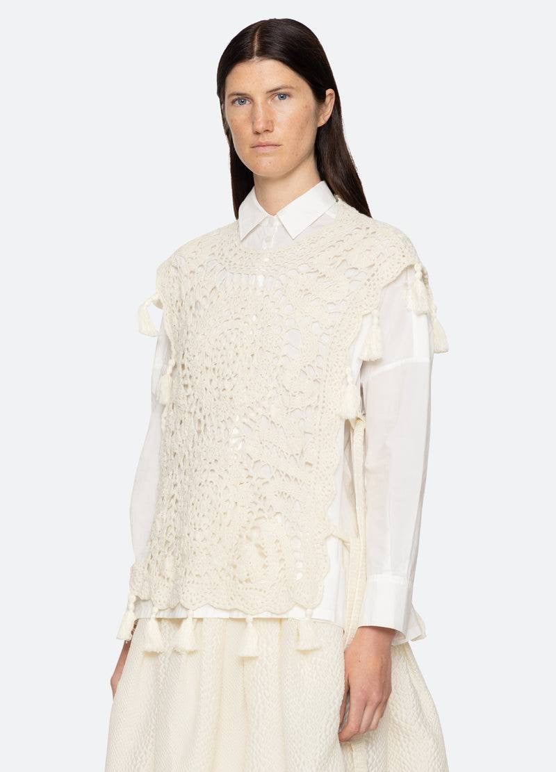 SE Nara Crochet Combo Shirt