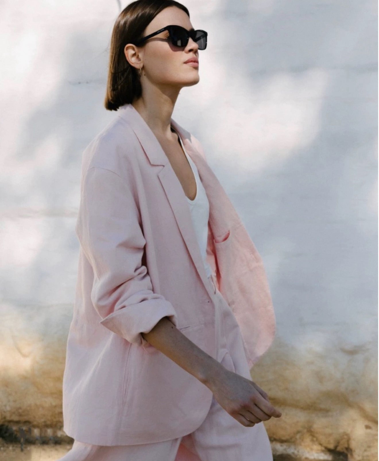 7 Colors! AA Oversized Cotton-Linen Blazer Jacket