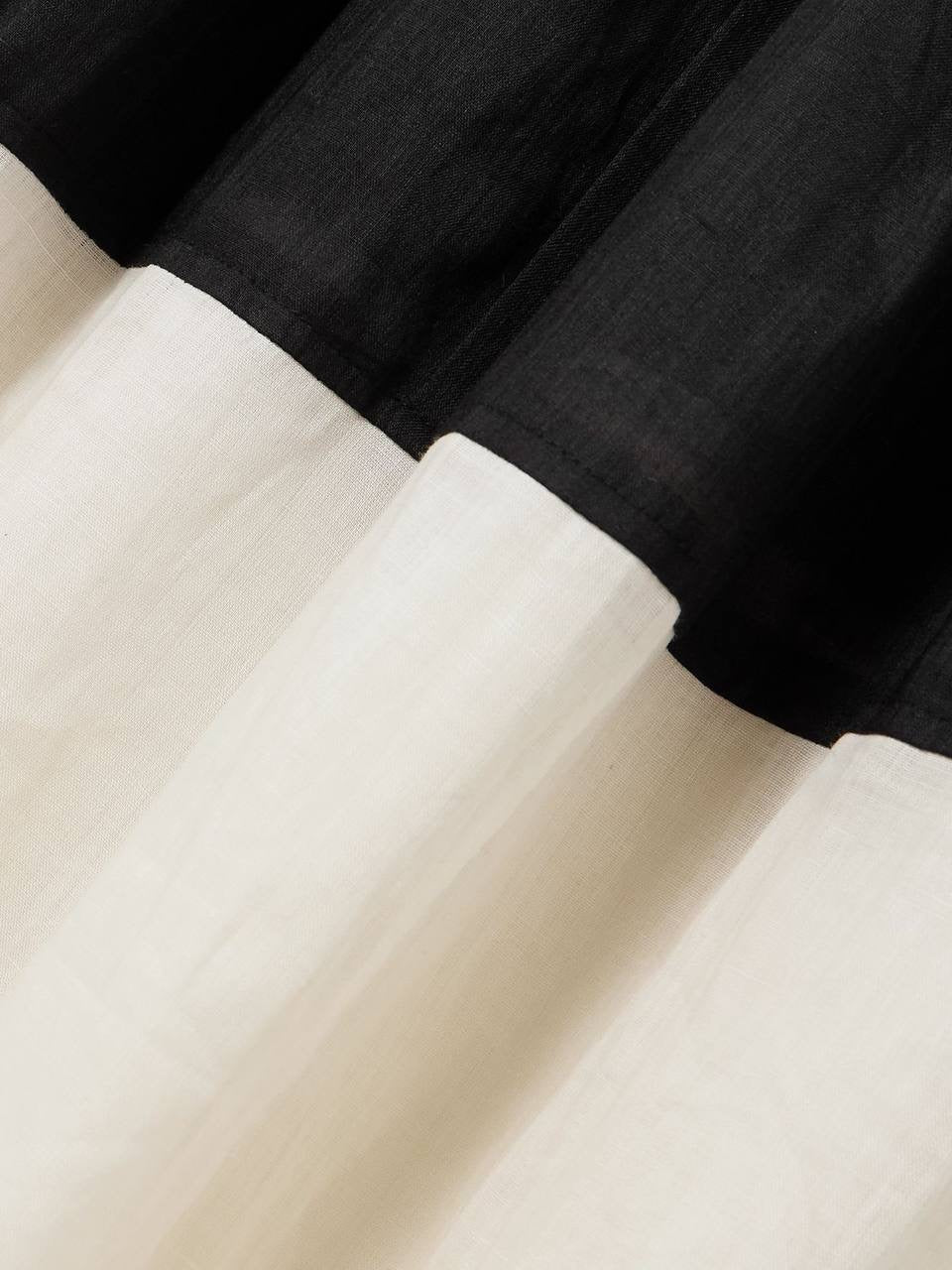 SE Nicola Ramie Contrast Midi Dress