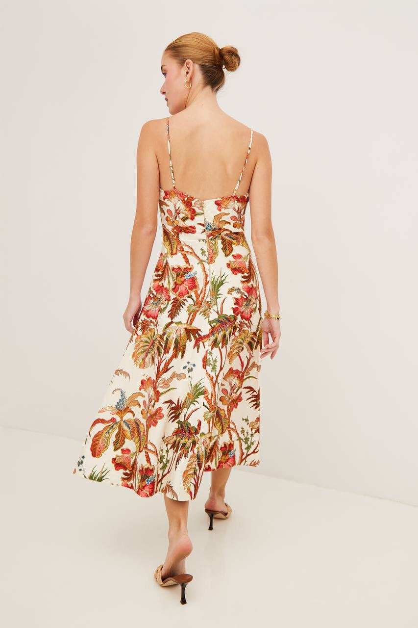 CC Mae Linen Midi Dress