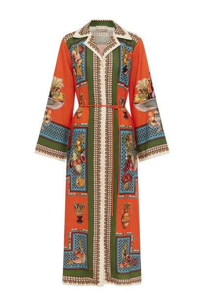 ALM Rocco Linen Shirtdress Midi Dress