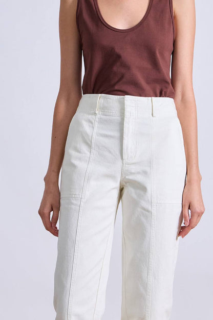AA Mera Cotton Tapered Barrel High Waist Pants