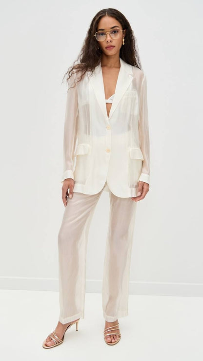 TG Gilian Blazer | Madison Shirt | Pants | Sheer Organza Set