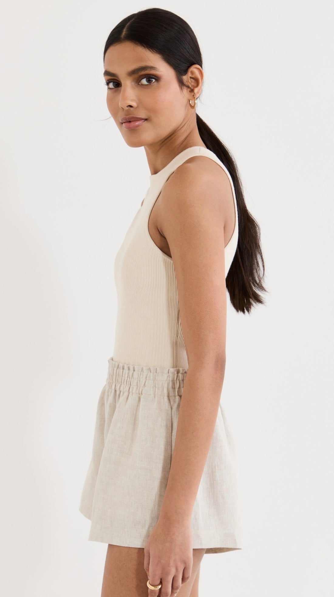 Ref Hudson Cotton Ribbed Sweater Tank Top