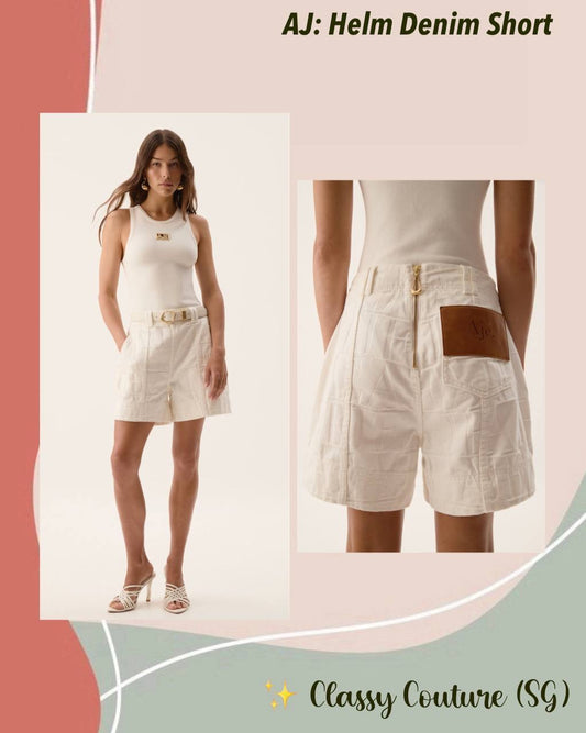 AJ Helm Denim Shorts