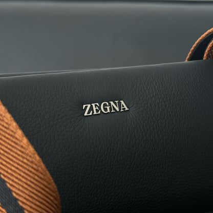 ZN Black Deerskin Leather Tote Bag