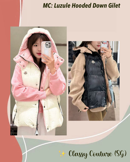 MC Luzule Hooded Down Gilet Sleeveless Vest