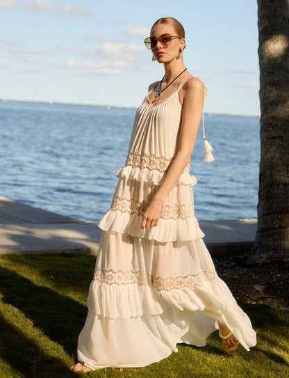 RS Lisbeth Ruffle Maxi Dress