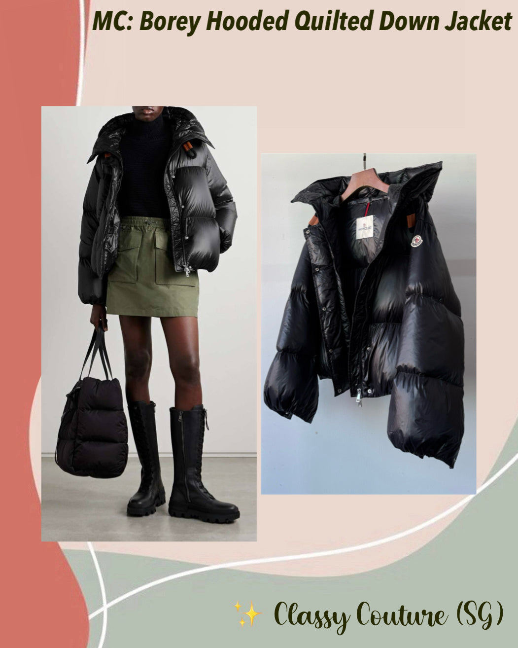 MC Borey Hooded Quilted Down Jacket