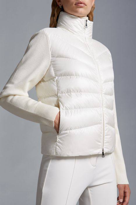 MC Quilted Puffer Jacket with Knit Sleeves